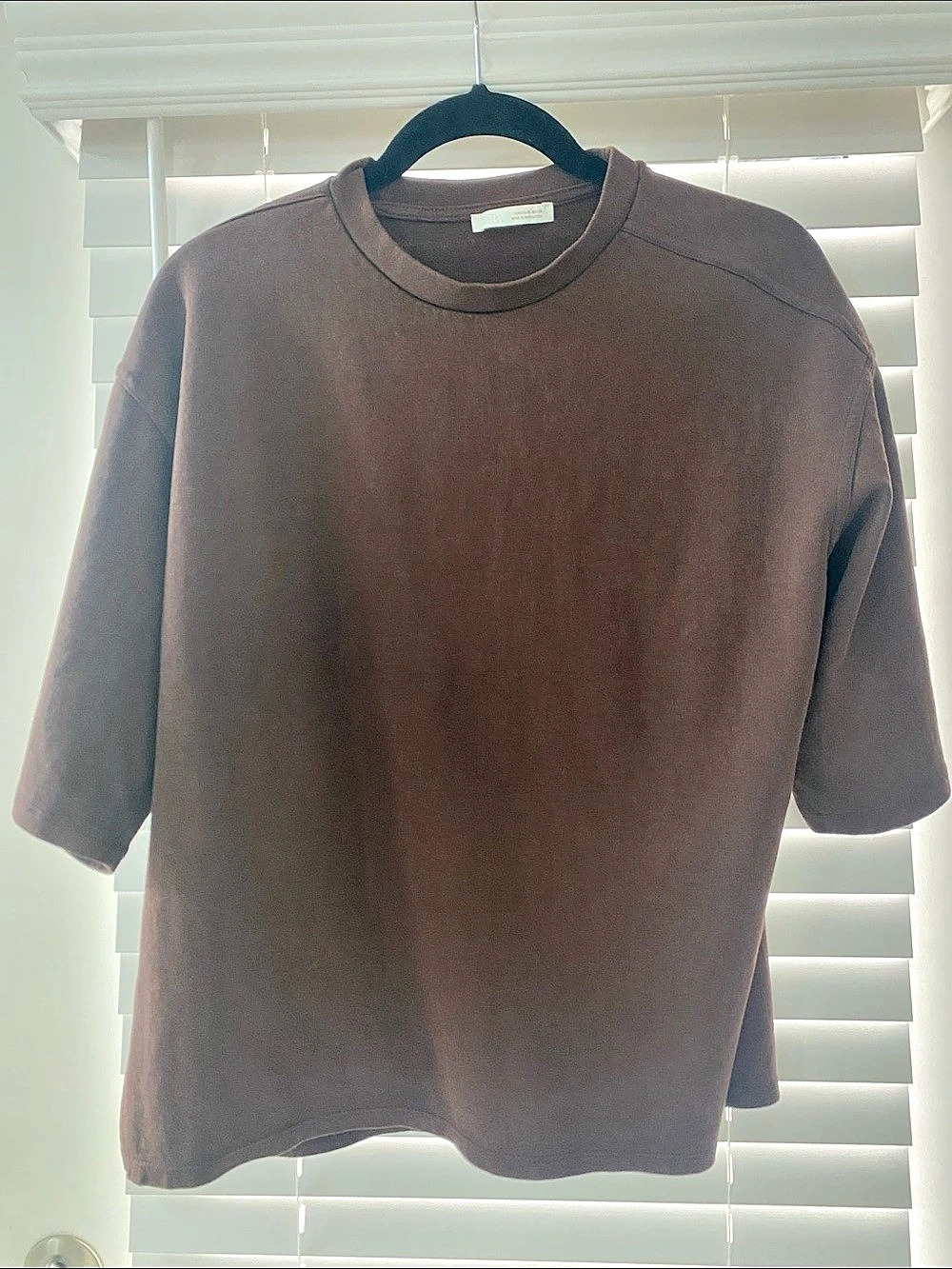 Zara Brown Short Sleeve Tee Size Medium
